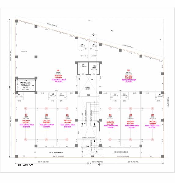  square A Cluster Plan For 2nd Floor