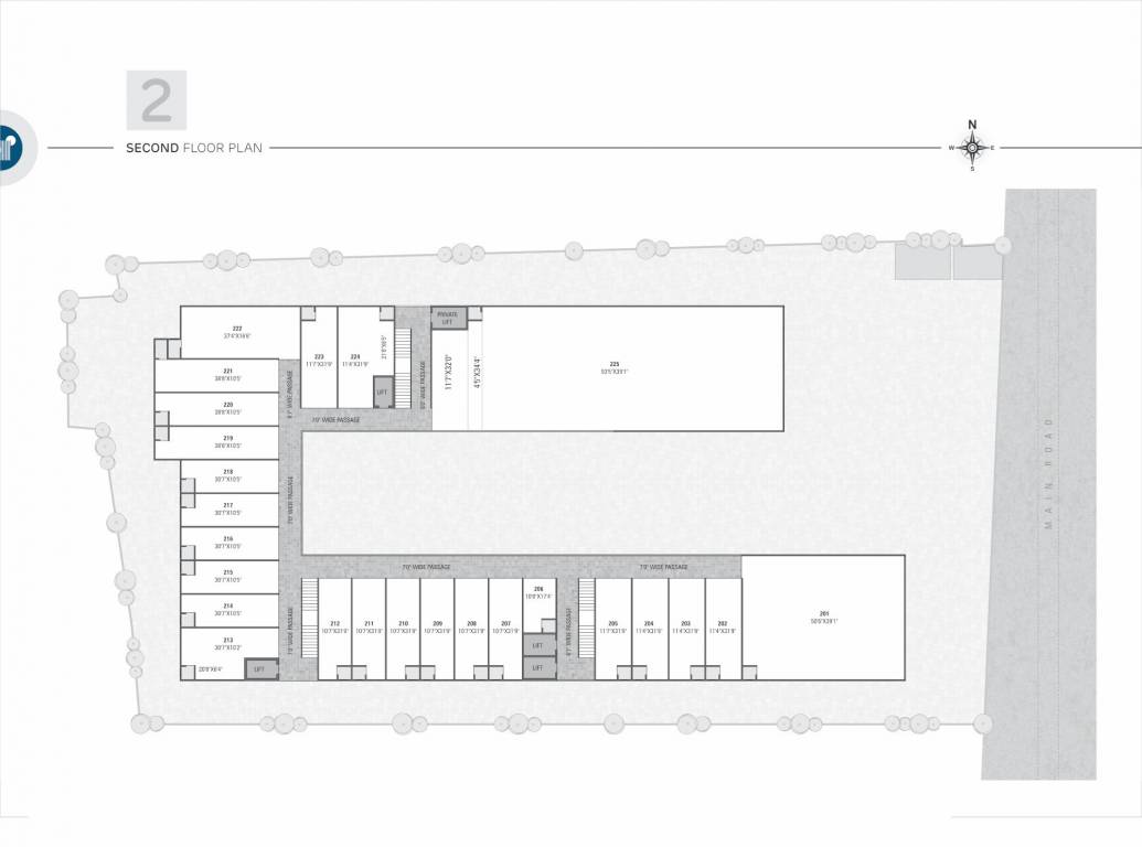  landmark Landmark Cluster Plan for 2nd Floor