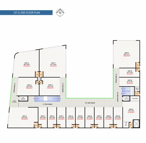  aeon-plaza Aeon Plaza Cluster Plan from 1st to 2nd Floor