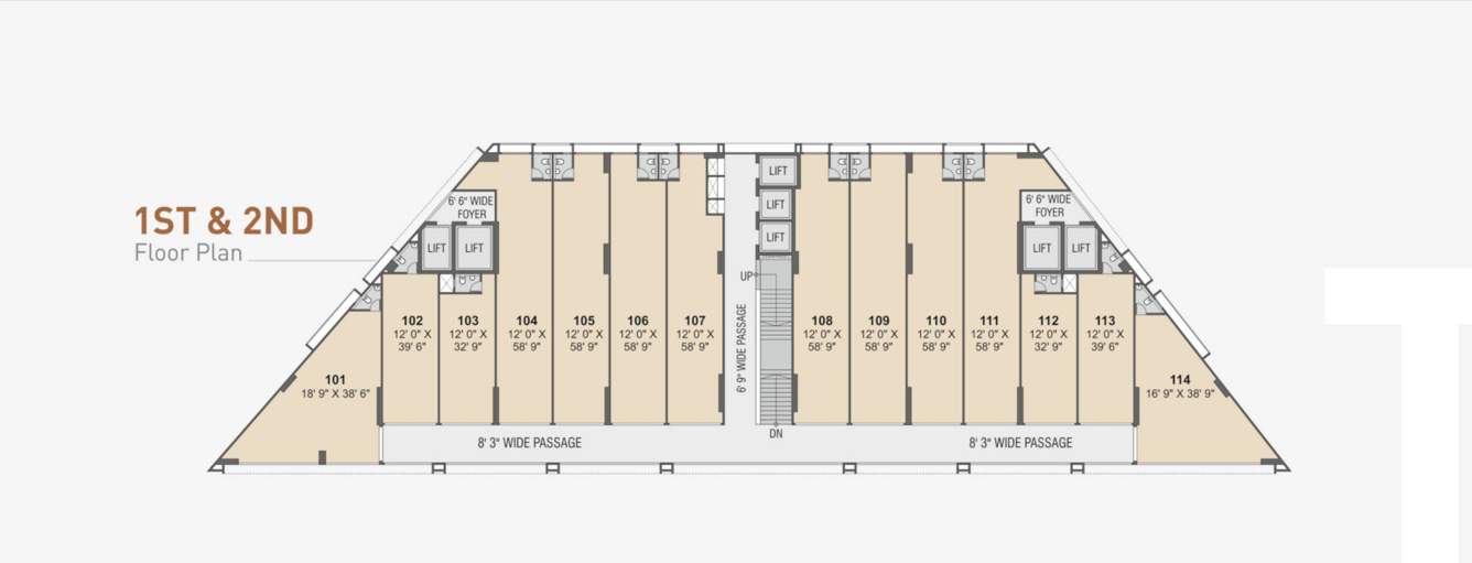  sukrut business park ii Sukrut Business Park II Cluster Plan from 1st to 2nd Floor
