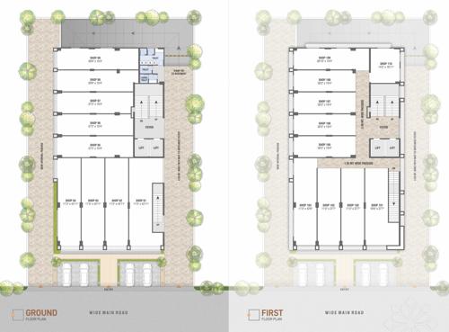  shagun-11 Building 1 Cluster Plan from ground to 1st Floor