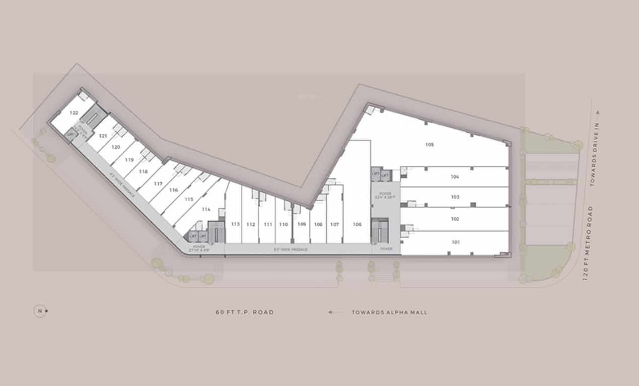  workspaces 3 Workspaces 3 Cluster Plan from 1st to 3rd Floor