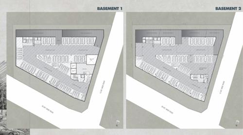  urban-ii Urban II Cluster Plan from 1st to 2nd Basement Floor