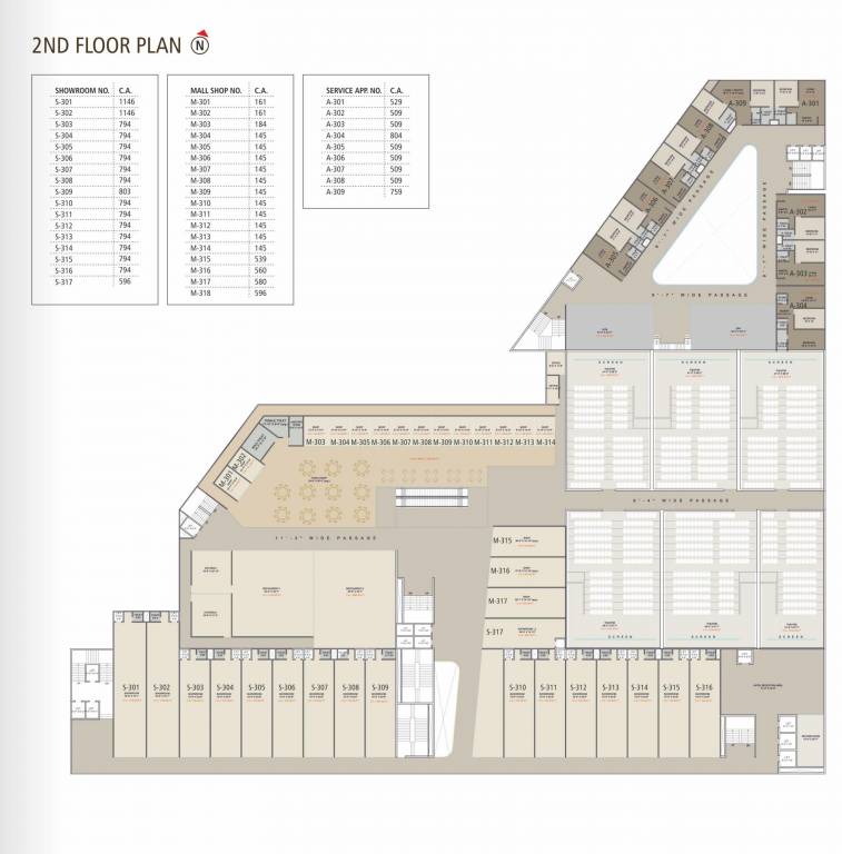 united city 01 Cluster Plan For 2nd Floor