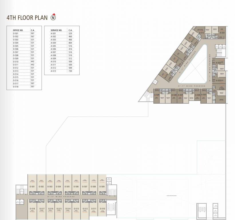 united city 01 Cluster Plan For 4th Floor