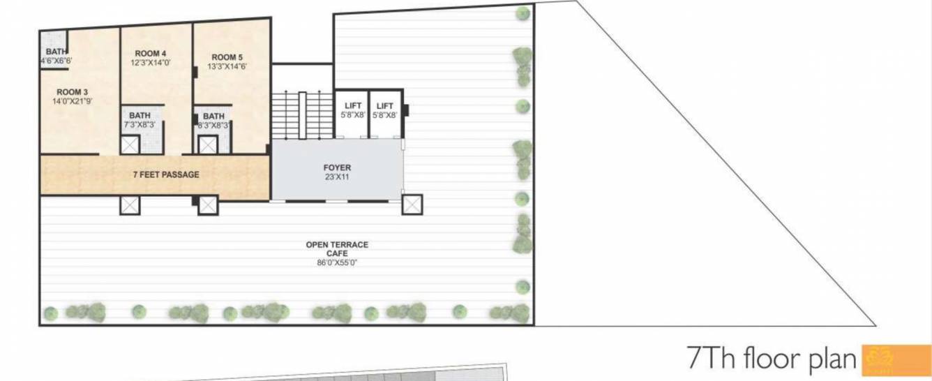  plaza Plaza Cluster Plan for 7th Floor