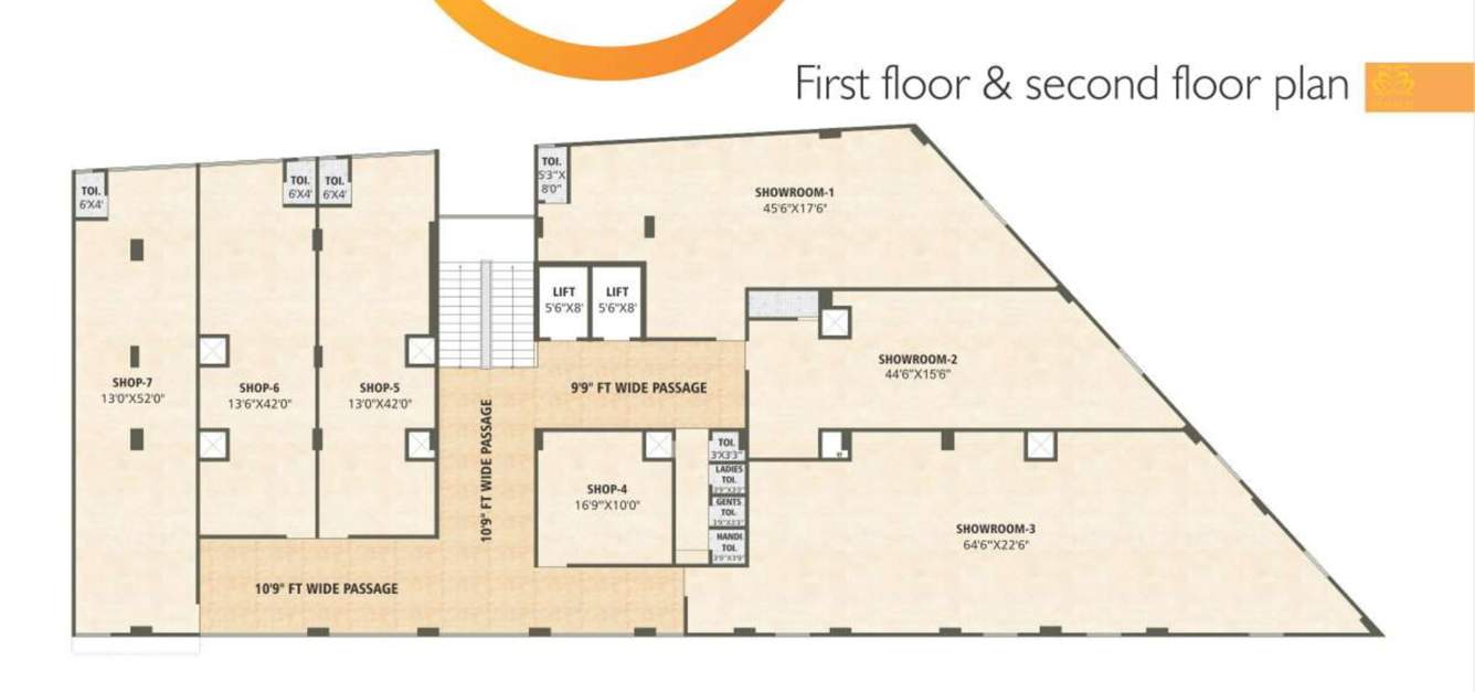  plaza Plaza Cluster Plan from 1st to 2nd Floor
