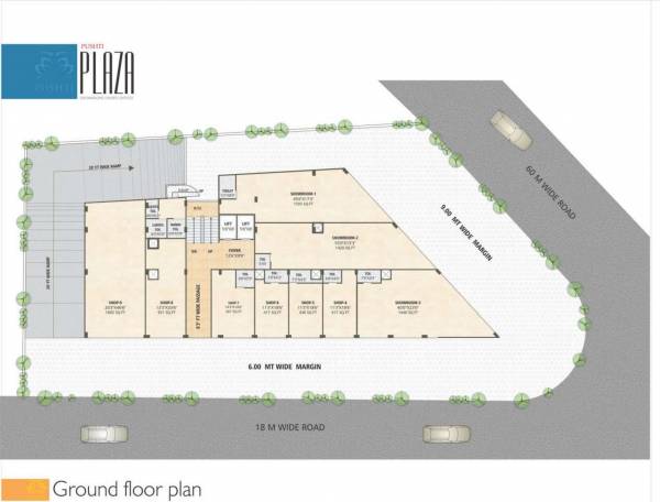  plaza Plaza Ground Floor Cluster Plan