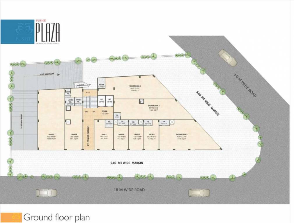  plaza Plaza Ground Floor Cluster Plan