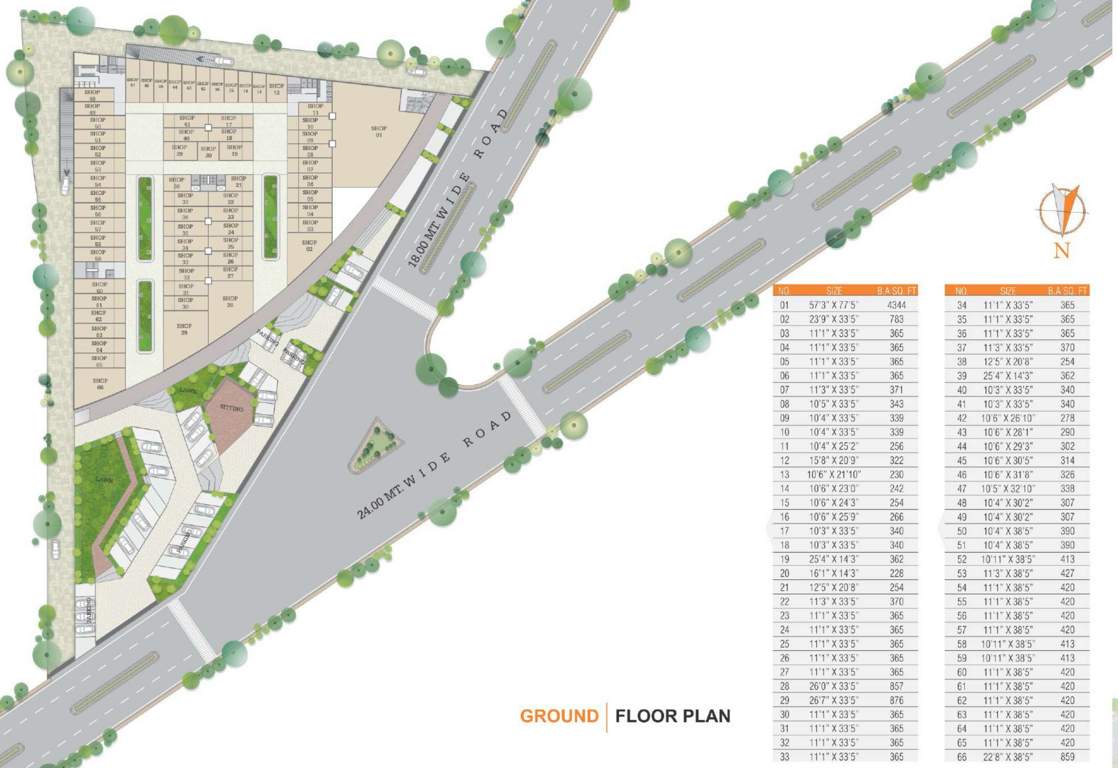  signet mall A Cluster Plan For Ground Floor