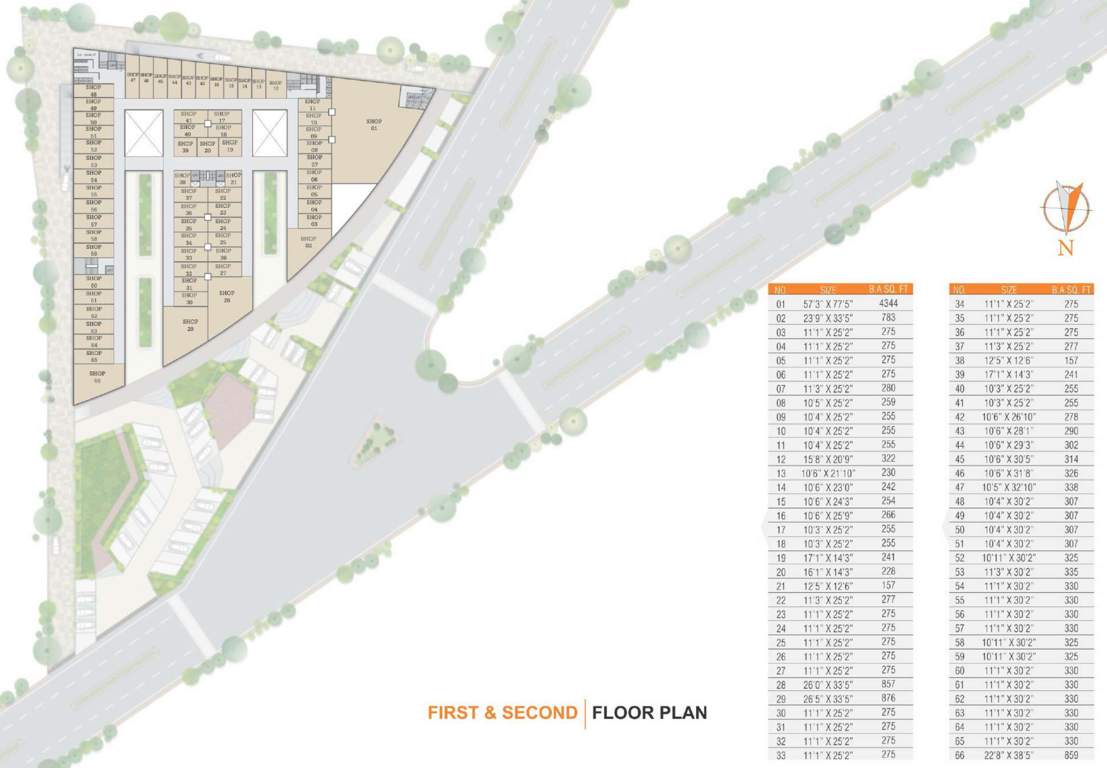 signet mall A Cluster Plan From 1st To 2nd Floor