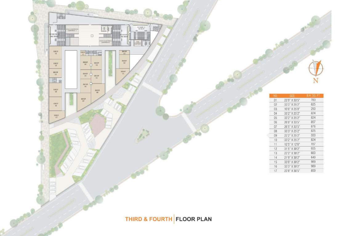  signet mall A Cluster Plan From 3rd To 4th Floor