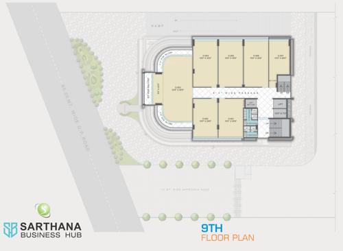  sarthana-business-hub Sarthana Business Hub Cluster Plan for 9th Floor