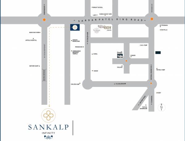  sankalp-infinity Location Plan