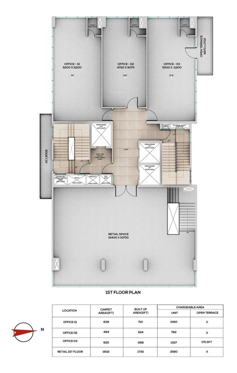  park nx Park NX Cluster Plan for 1st Floor