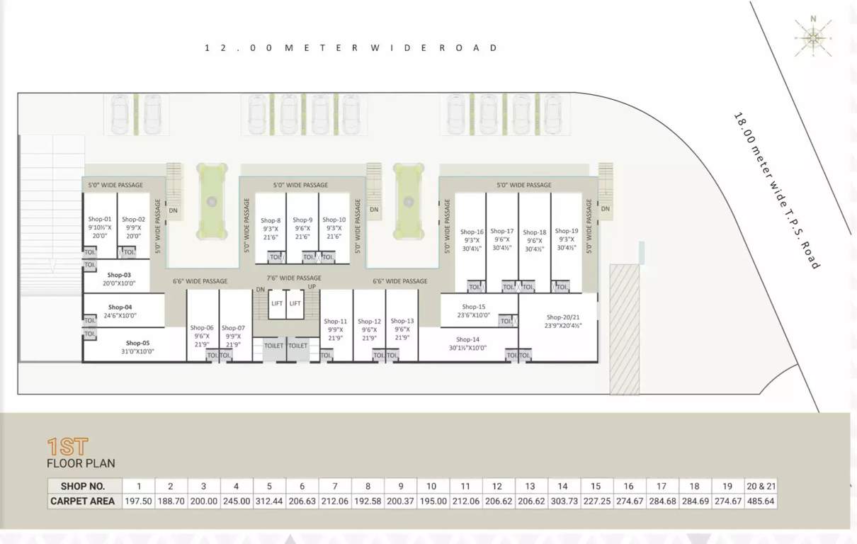 trade center iii Darshanam Trade Center III Cluster Plan For 1st Floor
