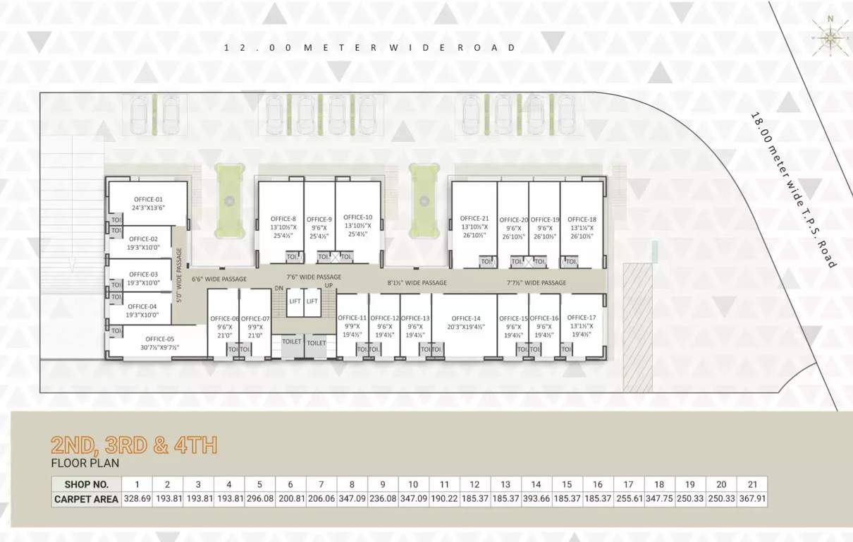 trade center iii Darshanam Trade Center III Cluster Plan From 2nd To 4th Floor