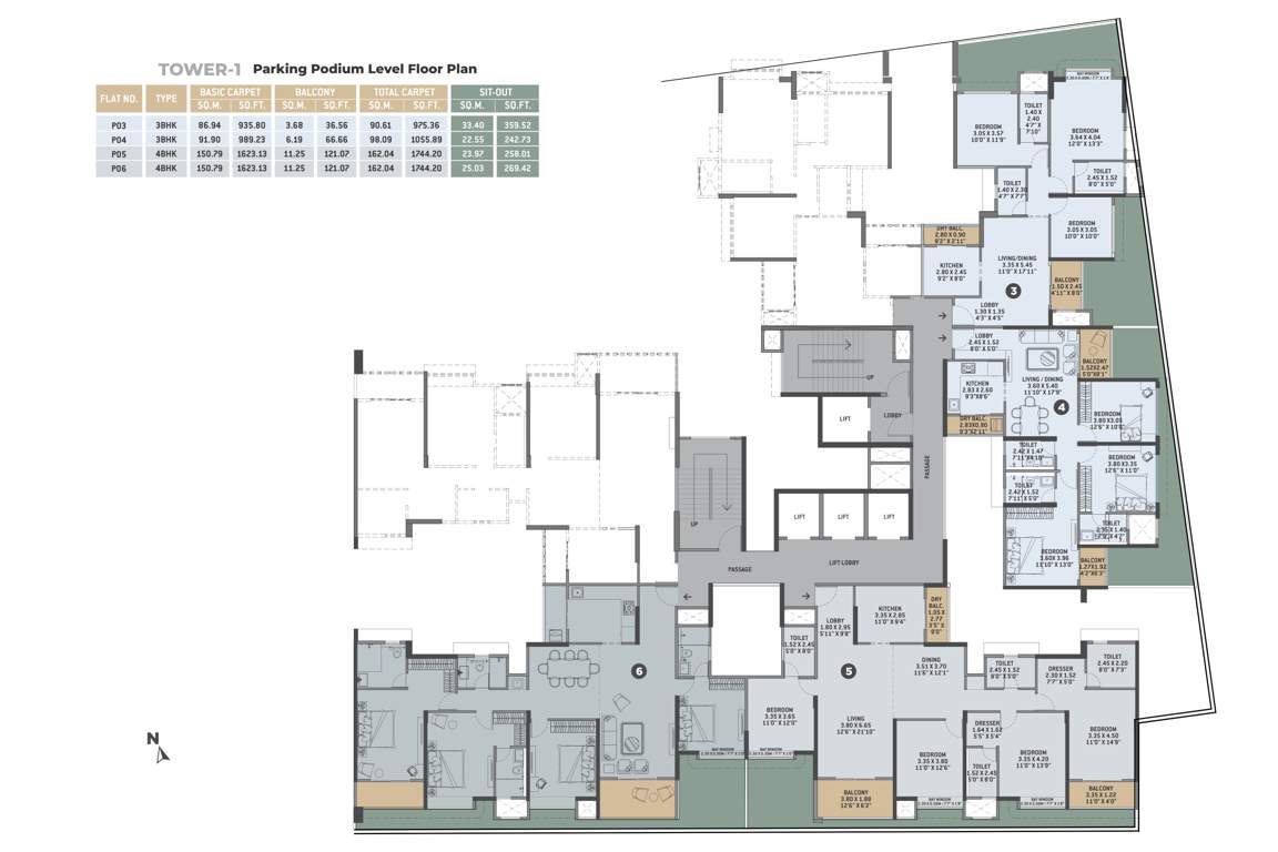  cielo Tower 1 Wing A Cluster Plan