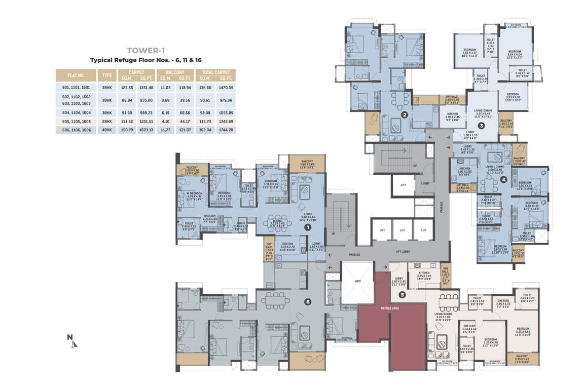  cielo Tower 1 Wing A Cluster Plan