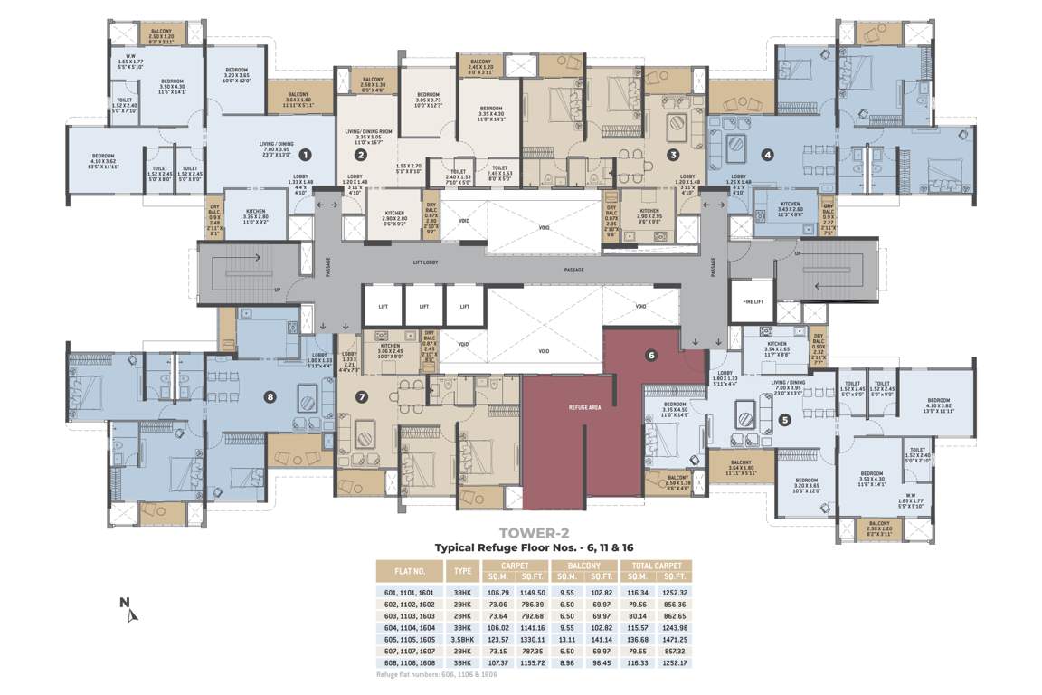  cielo Tower 2 Wing B Cluster Plan