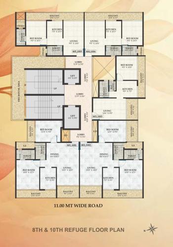  hari-om-bhakti Hari Om Bhakti Cluster Plan For 8th & 10th Floor