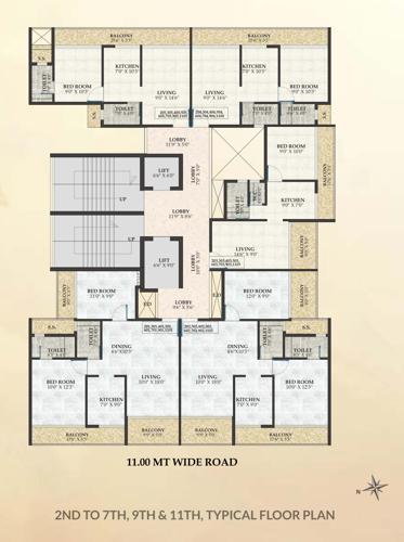  hari-om-bhakti Hari Om Bhakti Cluster Plan From 2nd To 11th Floor Expect 8th & 10th Floor