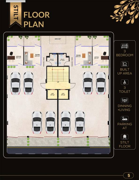  nm builder floor NM Builder Floor Cluster Plan for ground Floor