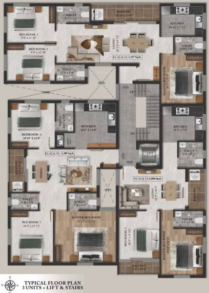  indhra-prasth-vi Indhra Prasth VI Typical Cluster Plan