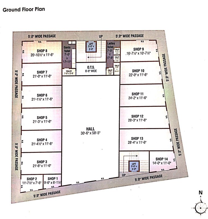  rudraa complex A Ground Cluster Plan