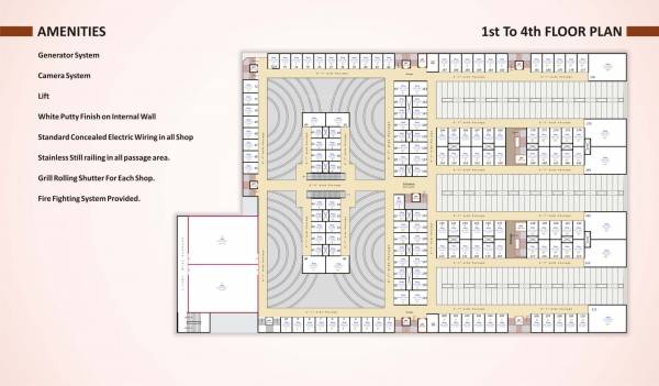  icon Icon Cluster Plan from 1st to 4th Floor