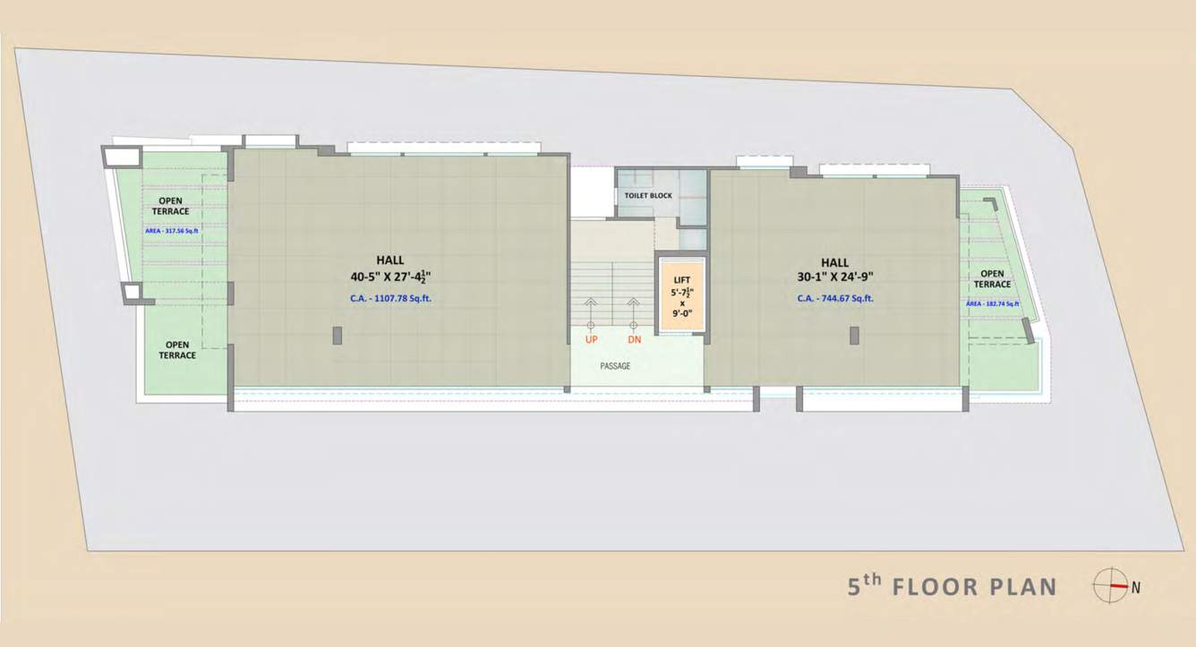  m n square M N Square Cluster Plan for 5th Floor