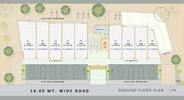 m-n-square M N Square Ground Floor Cluster Plan
