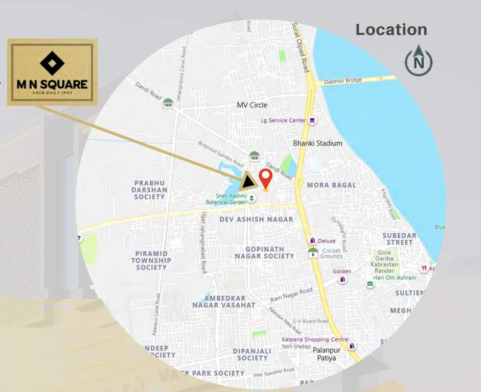  m n square Location Plan