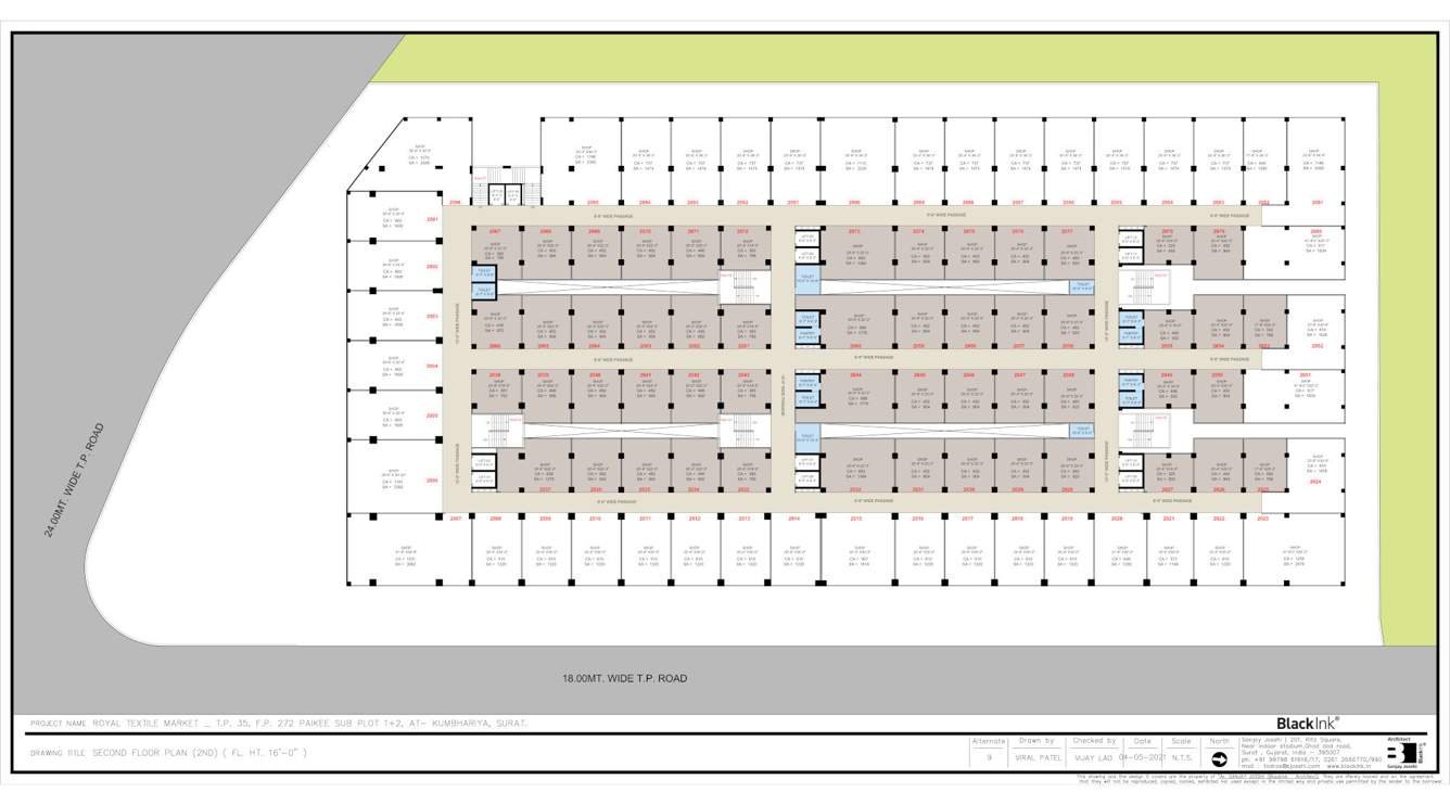  royal textile market Royal Textile Market Cluster Plan for 2nd Floor