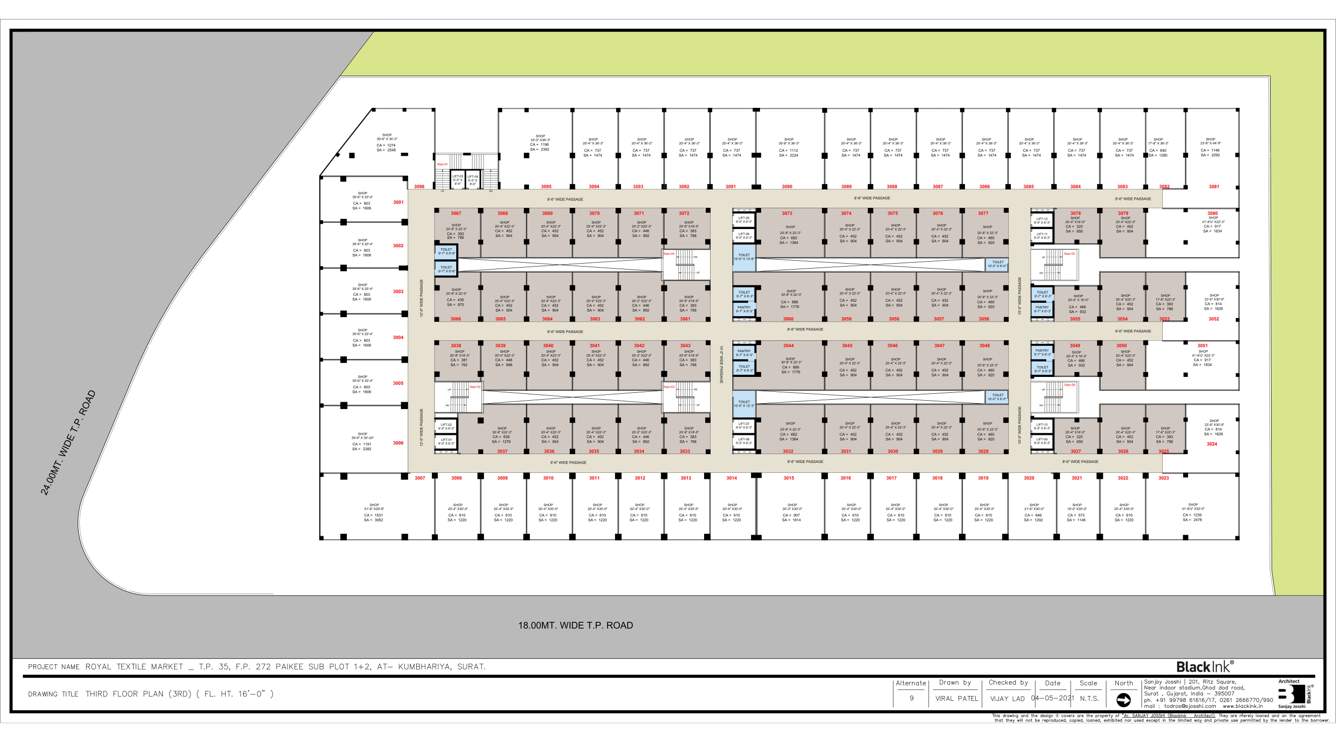  royal textile market Royal Textile Market Cluster Plan for 3rd Floor