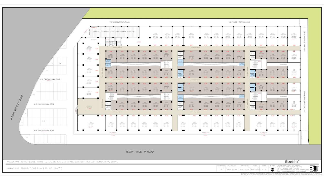  royal textile market Royal Textile Market Ground Floor Cluster Plan