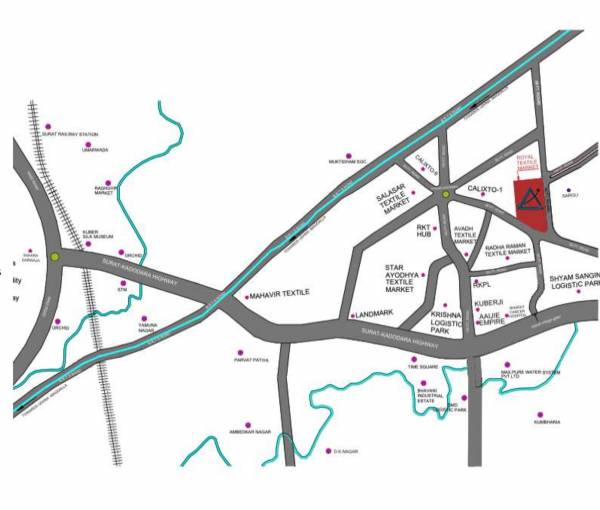  royal-textile-market Location Plan