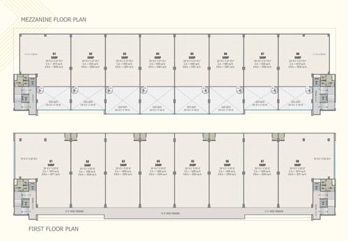  golden-icon Golden Icon Cluster Plan from Mezzaine to 1st Floor