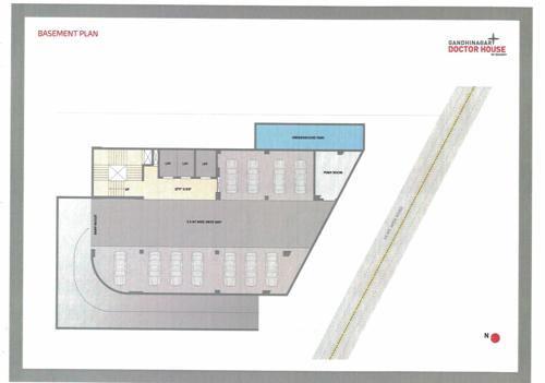  gandhinagar-doctor-house Gandhinagar Doctor House Basement Floor Cluster Plan