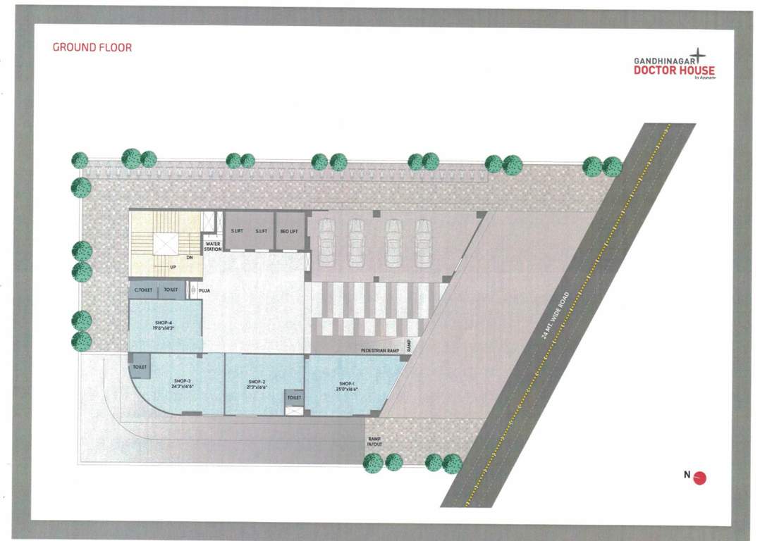  gandhinagar doctor house Gandhinagar Doctor House Ground Floor Cluster Plan