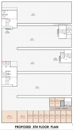A Cluster Plan For 5th Floor anjani-nandan-textile-market A Cluster Plan For 5th Floor