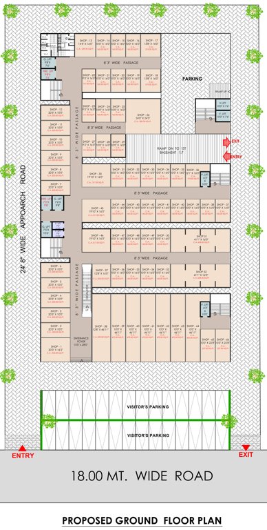 anjani nandan textile market A Ground Cluster Plan