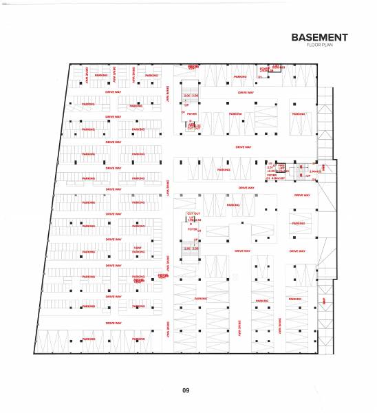  radhe-fourtune Radhe Fourtune Cluster Plan for Basement Floor