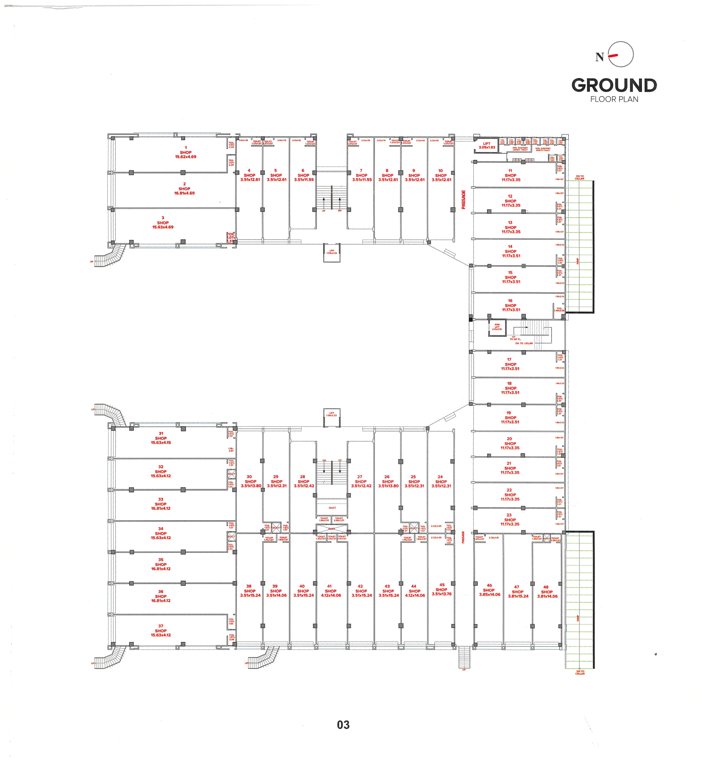  radhe fourtune Radhe Fourtune Cluster Plan for ground Floor