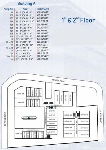  shivanjani-hub Building A Cluster Plan From 1st To 2nd Floor