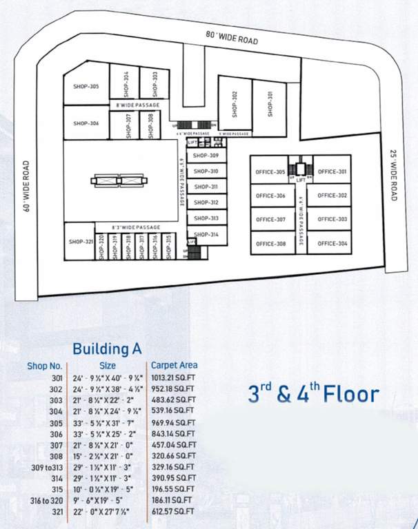  shivanjani hub Building A Cluster Plan From 3rd To 4th Floor
