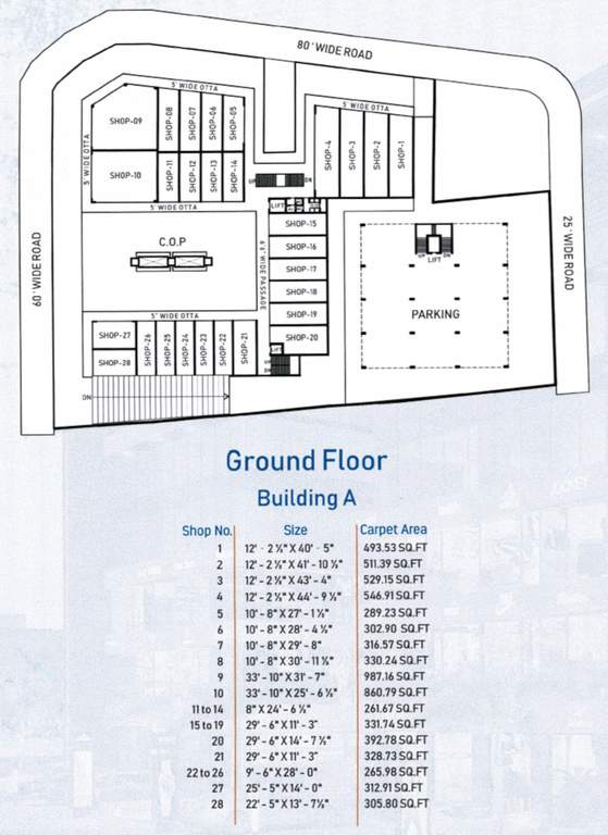 shivanjani hub Building A Ground Cluster Plan