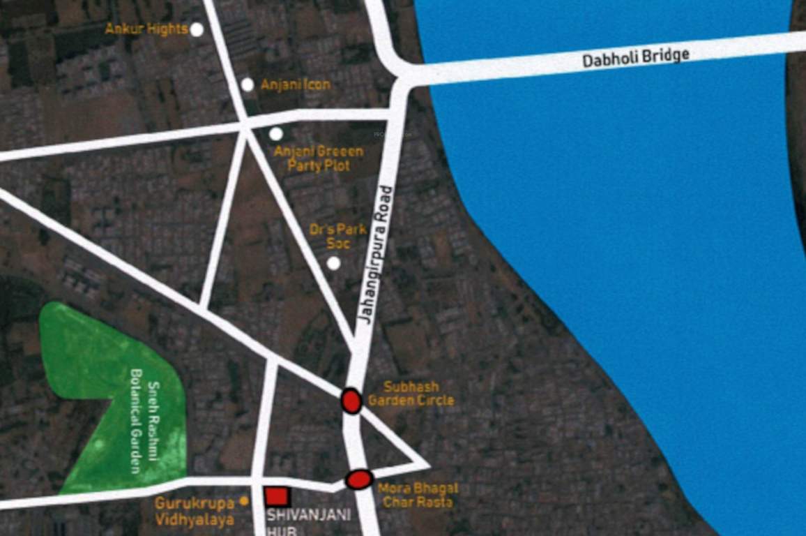  shivanjani hub Location Plan