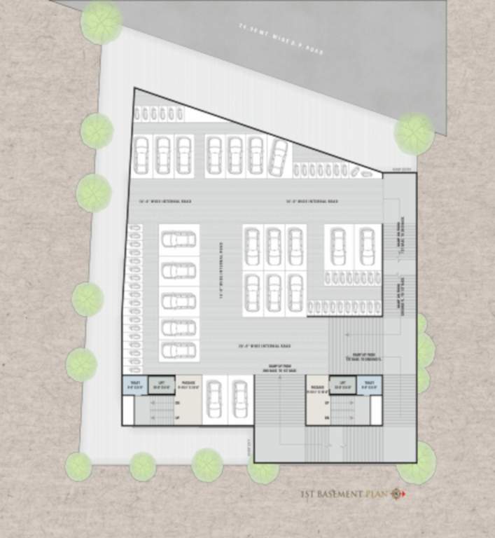  plaza Shiven Plaza Basement 1 Cluster Plan