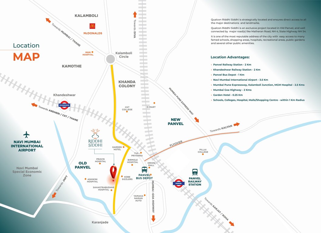  qualcon riddhi siddhi chs Location Plan